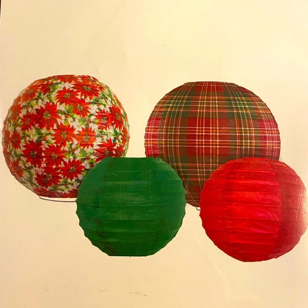 Christmas Paper Lanterns Decor